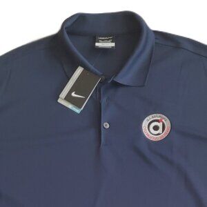 Nike Men's Navy Polo Style Golf Shirt with a.i. Solutions Logo, Size XXL -- NWT